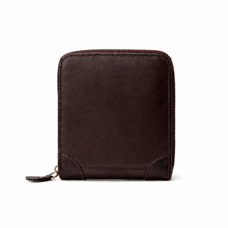 Men’s Zip Short Wallet – Japanese & Korean Style PU Leather
