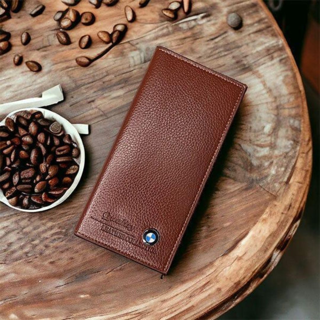 Men’s Premium Leather Bi-Fold Wallet – Slim Classic Daily Use Card Holder