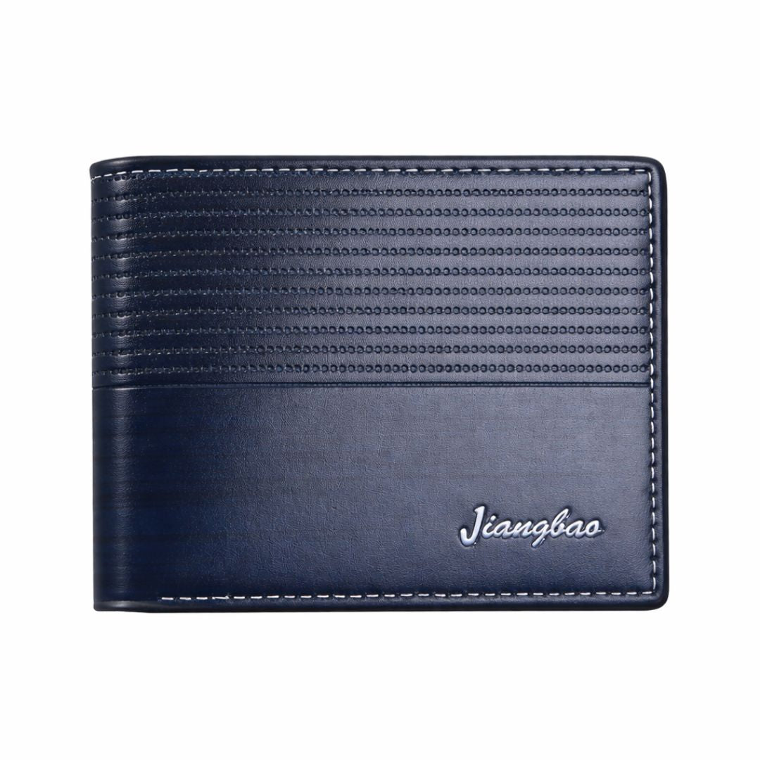 Men’s Retro PU Leather Short Wallet – Slim Coin & Card Holder