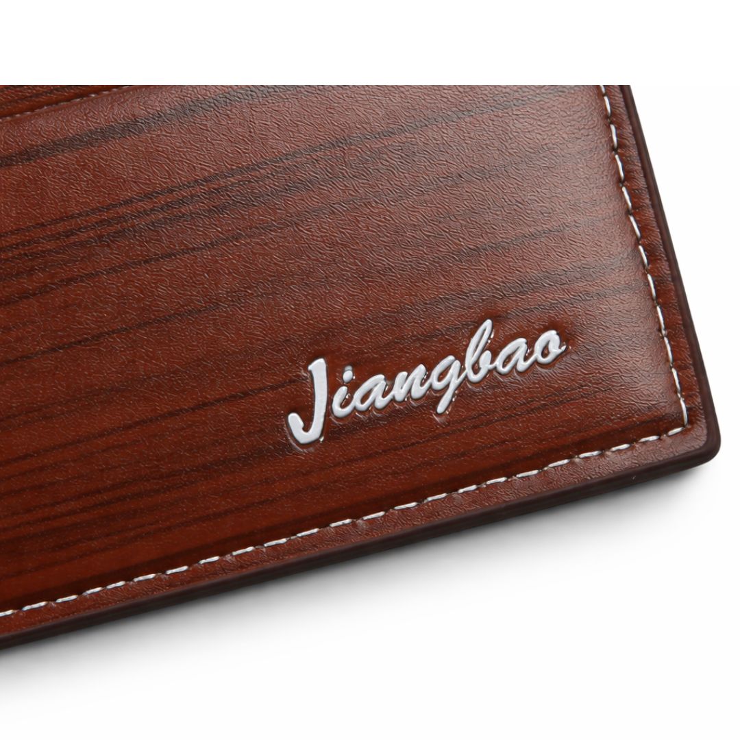 Men’s Retro PU Leather Short Wallet – Slim Coin & Card Holder